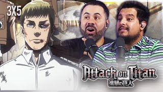 Our First Anime  Attack On Titan 3x5 quotReplyquot Reaction  SUBBED [upl. by Cram]