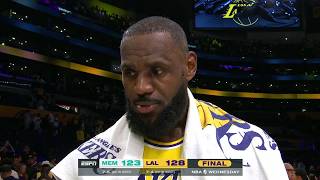 LeBron James after 3rd consecutive tripledouble Whatever the team needs  NBA on ESPN [upl. by Ennovihc]