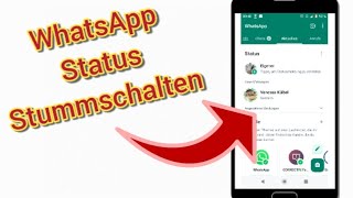 Whatsapp Status Stumm schalten amp Stummschaltung aufheben [upl. by Eiclek]