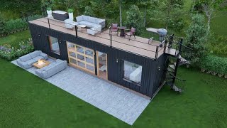 40 FT SHIPPING CONTAINER HOUSE DESIGN40 FT of Pure Innovation Inside This SHIPPING CONTAINER HOUSE [upl. by Bonnibelle698]