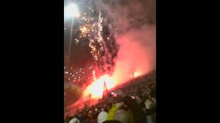 1 FC Saarbrücken gegen Borussia Dortmund PYRO BENGALOS 02 [upl. by Wrand975]