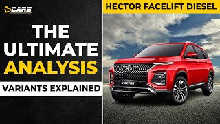 2023 Hector Facelift Diesel Variants Explained  Smart  Smart Pro Sharp Pro [upl. by Sirret]