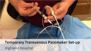 Temporary Tranvenous Pacemaker Setup [upl. by Htevi359]