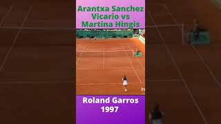 Arantxa Sanchez Vicario vs Martina Hingis Roland Garros 1997 Shorts [upl. by Steady689]