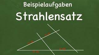 Strahlensatz  Beispielaufgaben zum 1 und 2 Strahlensatz [upl. by Laidlaw]