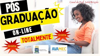 Pós Graduação 100 EAD e Gratuita pelo AVAMEC e UFPI VEJA COMO FAZER [upl. by Ramahs119]