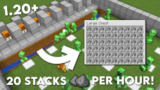 Minecraft Easy CREEPER Farm 120 Tutorial  20 stacks Gunpowder Per Hour [upl. by Sucam]