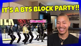 Reacting to BTS amp James Corden Perform Butter Dynamite amp PTD For Fans On The Street In LA [upl. by Ynafetse]