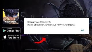 Solo Leveling Arise Security Alert Code 2  100℅ Solve Problem  Gameplay 2024 [upl. by Bodwell]