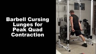 Forget Leg ExtensionsDo Barbell Cursing Lunges for Peak Quad Contraction [upl. by Ytirahc584]