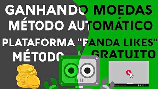 GANHANDO MOEDAS NO AUTOMÁTICO PANDA LIKES NOVO MÉTODO [upl. by Atse]