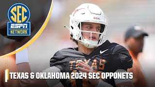 Texas amp Oklahoma 2024 SEC opponents REVEALED  ESPN College Football [upl. by Skip796]