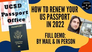 How to Renew Your US Passport in Person or by Mail  US Passport Renewal Process 2024 [upl. by Anegroeg]