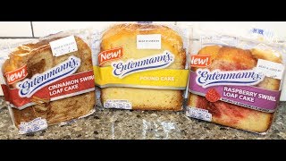 Entenmann’s Cinnamon Swirl Loaf Cake Pound Cake amp Raspberry Swirl Loaf Cake Review [upl. by Bennet]