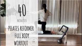 Pilates Reformer  Intermediate Pilates  Full Body Workout [upl. by Nomyt]