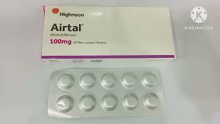 Airtal 100mg Tablet Uses in Urdu Airtal Tablet 100mg Uses Airtal Tablet Side Effects Aceclofenac [upl. by Ornas]