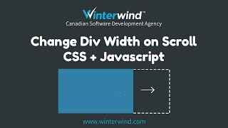 Change Div Width on Scroll with CSS amp JavaScript [upl. by Thetos732]