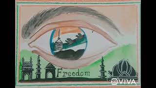 post card on unsung heroes of freedom struggles and my vision of India 2047 [upl. by Willette]