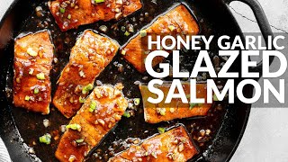 Honey Garlic Glazed Salmon [upl. by Atteiluj]