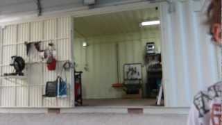 shipping containers home work shop part 2 [upl. by Nuyh]