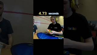 Toymon kolasinski 3x3 Rubiks cube solve world record in 473 seconds rubikscube [upl. by Henrie]