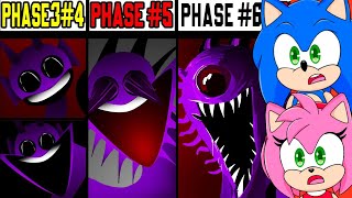 Sonic amp Amy watch Phase 1 VS Phase 2 VS Phase 3 VS Phase 4 VS Phase 5 VS Phase 6 Incredibox Sprunki [upl. by Refennej]