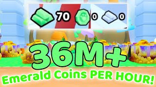 How to get 36M Emerald Coins an hour  Pet Simulator 99 [upl. by Adyan948]