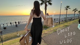 【vlog】プチ散財した看護師の夏休み🌞☁︎｜アウトレット｜ゾゾタウン購入品｜かき氷🍧｜自炊 [upl. by Eelam466]