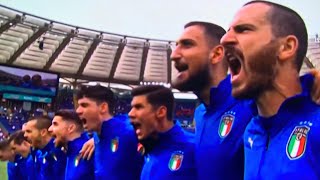 Italian National Anthem Il Canto degli Italiani vs Spain Semi Finals Euro 2020 [upl. by Asseralc]