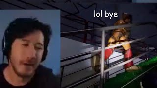 Markiplier gets comically chased by Monty while Freddy runs away [upl. by Aihsiyt]