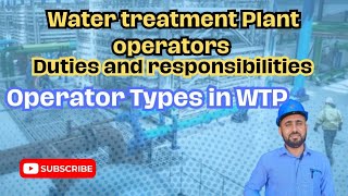 Water treatment plant operators duty and responsibilities Ro plant operator duty and responsibility [upl. by Asyl]