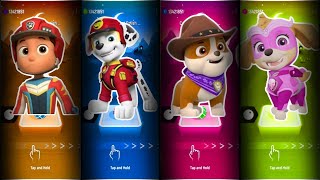 Paw Patrol Tiles Hop EDM Rush  Ryder 🆚 Marshall 🆚 Rubble 🆚 Skye Tiles Hop Paw Patrol Astronomia [upl. by Oecile]