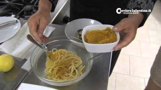 Salento da gustare Vermicelli con vongole e bottarga al profumo di limone [upl. by Ottavia]