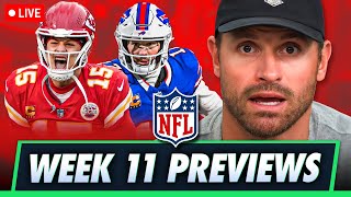 Chiefs vs Bills Ravens vs Steelers amp Bengals Attempt to Stay Alive  NFL WK 11 Previews [upl. by Kari]