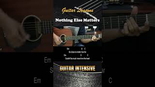 Nothing Else Matters  Metallica  EASY Guitar Lessons  Chords  Guitar Tutorial [upl. by Mensch]