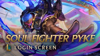 Soul Fighter Pyke  Login Screen  League of Legends 4K 60fps Animated Splash Art [upl. by Ximena]