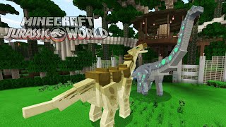 DINOSAURIO HIBRIDO DE SAUROPODO CON CAMELLO DINOSAURIO CAMELLO HIBRIDO JURASSIC WORLD DLC Minecraft [upl. by Wilkison]