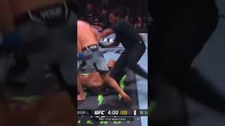 Herb Dean dropping the peoples elbow on Dustin Poirier 😂 UFC291 TheRock PeoplesElbow [upl. by Natal810]