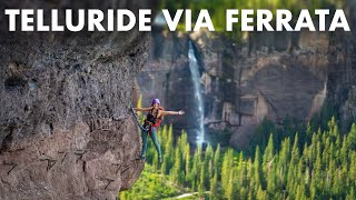 CLIMBING THE TELLURIDE VIA FERRATA COLORADO [upl. by Eiral]