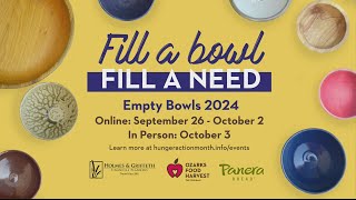 11th Annual Empty Bowls Fundraiser [upl. by Farny749]