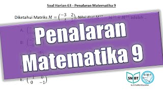 Soal Harian 63  Penalaran Matematika 9 [upl. by Lilian]