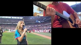 Ingrid Andress quotStar Spangled Bannerquot With Guitar Chords ingridandress nationalanthem [upl. by Maddie91]