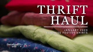 Thrift Haul  Dress Shirts for Repurposed Quilt Fabric [upl. by Sivert784]