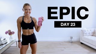 Day 23 of EPIC  Glutes and Abs Workout DUMBBELL NO REPEAT [upl. by Keeler]