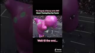 Happy Thanksgiving Macy’s Thanksgiving parade 1997 barney balloon￼ so sad🦃🦃🩷🩷￼￼￼ [upl. by Hoo288]