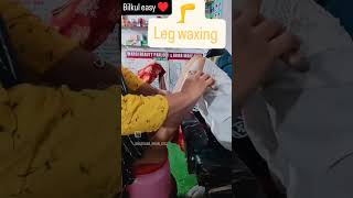 Leg waxing bilkul easy trick 💕 subscribe please channel ♥️ like share comment ♥️🌹🌹 [upl. by Jacquetta]