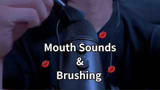 ASMR Mouth Sounds amp Brushing no talking💋 [upl. by Giardap]