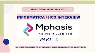 Informatica Interview Questions  Interview with Mphasis Company  MNC  Interview Video Part  2 [upl. by Allegra]