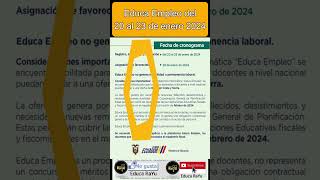 Educa Empleo del 20 al 23 de enero 2024 [upl. by Fablan]