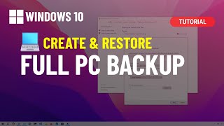 Windows 10 Create full backup to external USB drive and restore 2024 [upl. by Letti583]